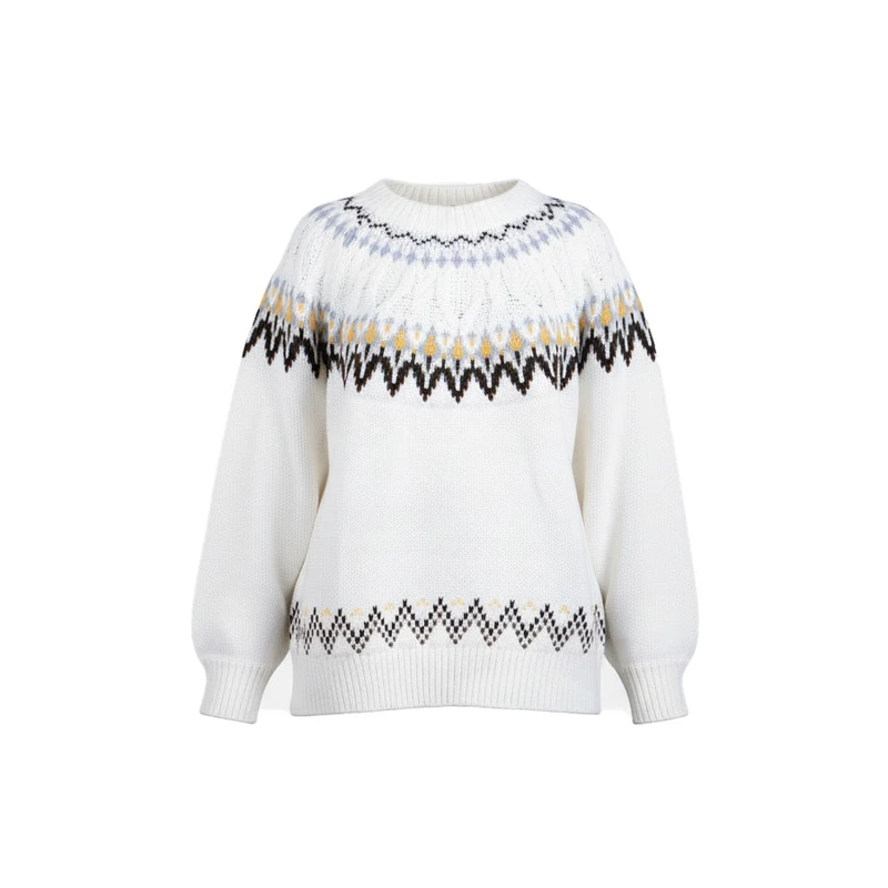 پلیور یقه گرد زنانه مدل بافت 0255