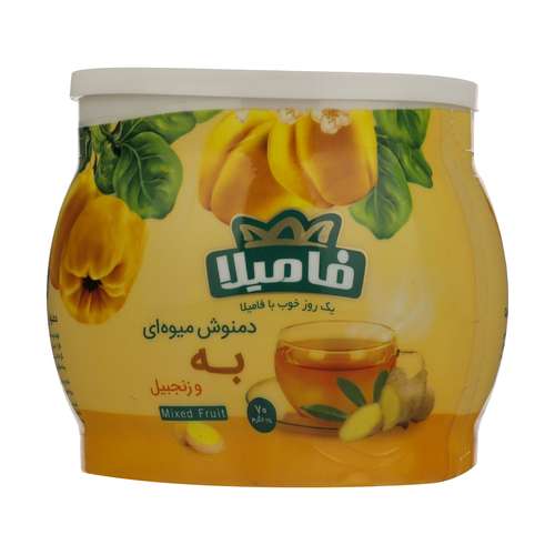 دمنوش میوه‌ای به و زنجبیل فامیلا - 70 گرم 