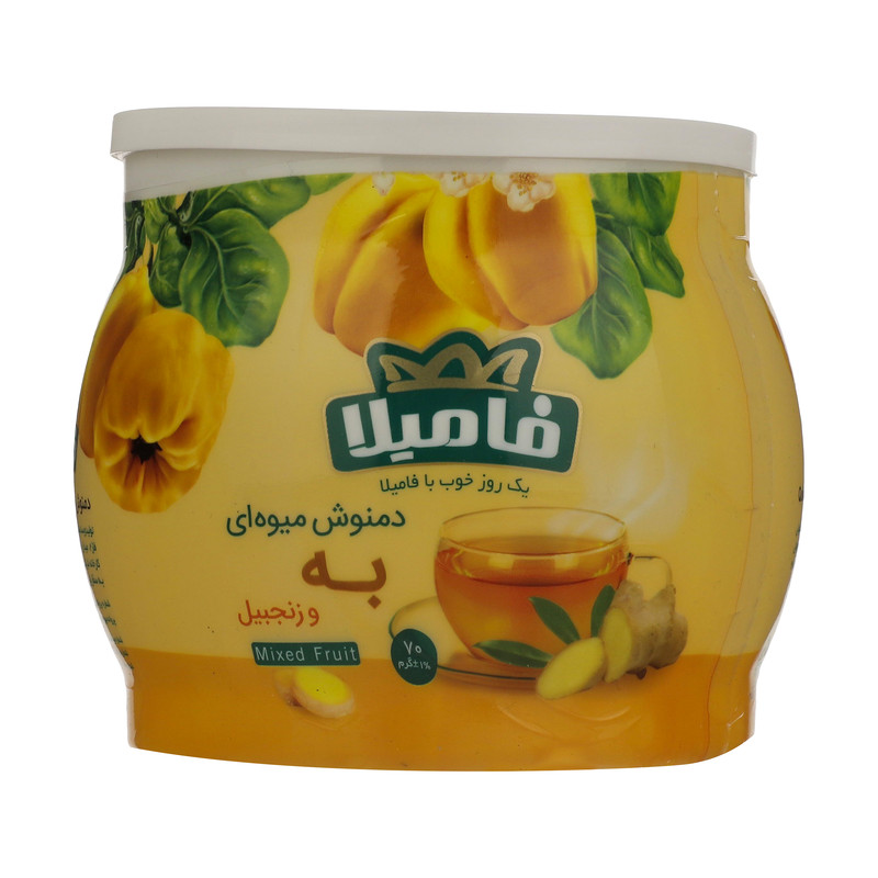 دمنوش میوه ای به و زنجبیل فامیلا - 70 گرم 