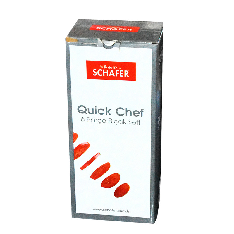 سرویس چاقو 6 پارچه شفر مدل Quick chef