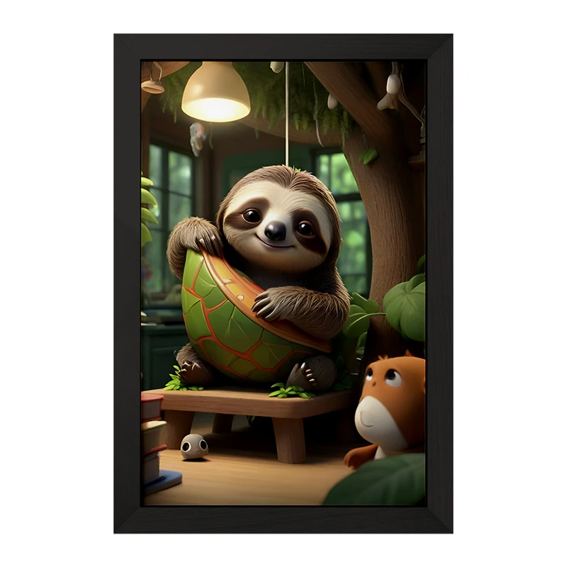 تابلو خندالو مدل تنبل بامزه کد F7779