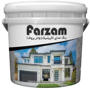 رنگ نمای اکریلیک قهوه ای فرزام کد 724 وزن 4 کیلوگرم