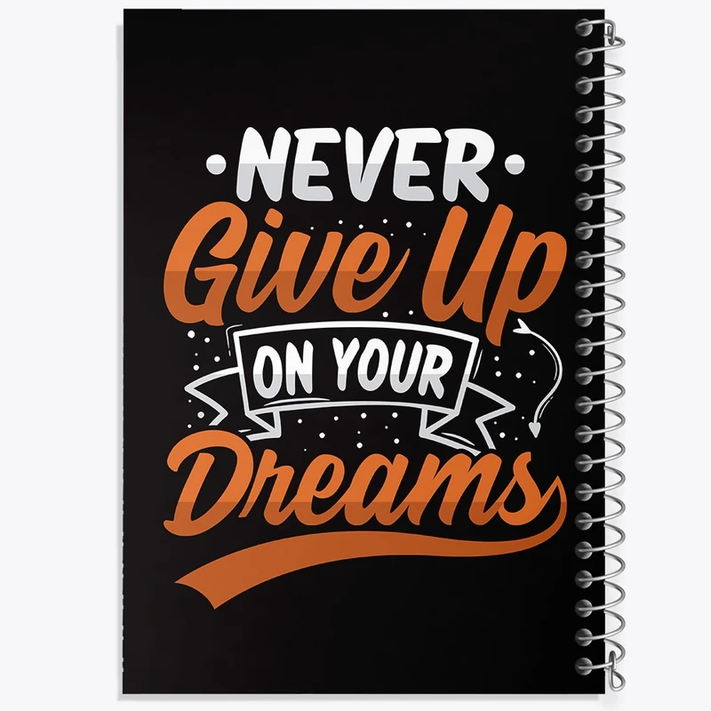 دفتر نت موسیقی 50 برگ خندالو مدل Never Give Up On Your Dreams کد F1044