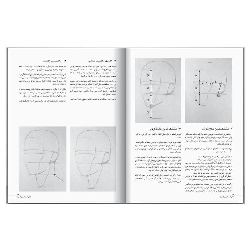 کتاب طراحی قدم به قدم چهره از سه رخ اثر ولادیمیر لندن نشر یساولی