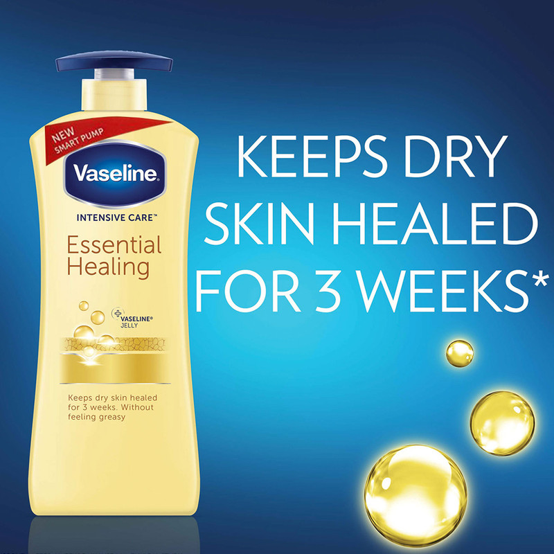لوسیون بدن وازلین مدل Essential Healing حجم 600 میلی لیتر