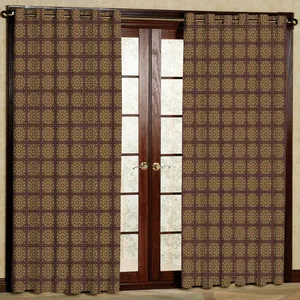 پرده مدل طرح دار هازان پانچی کد 4089 سایز 140x200 سانتی متر