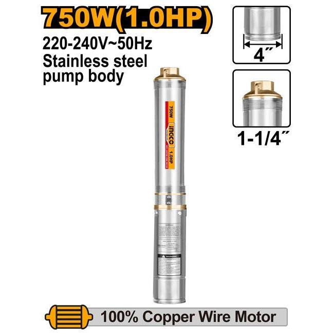 پمپ آب اینکو مدل DWP7501-750W-1.0HP-80M-11/4inch