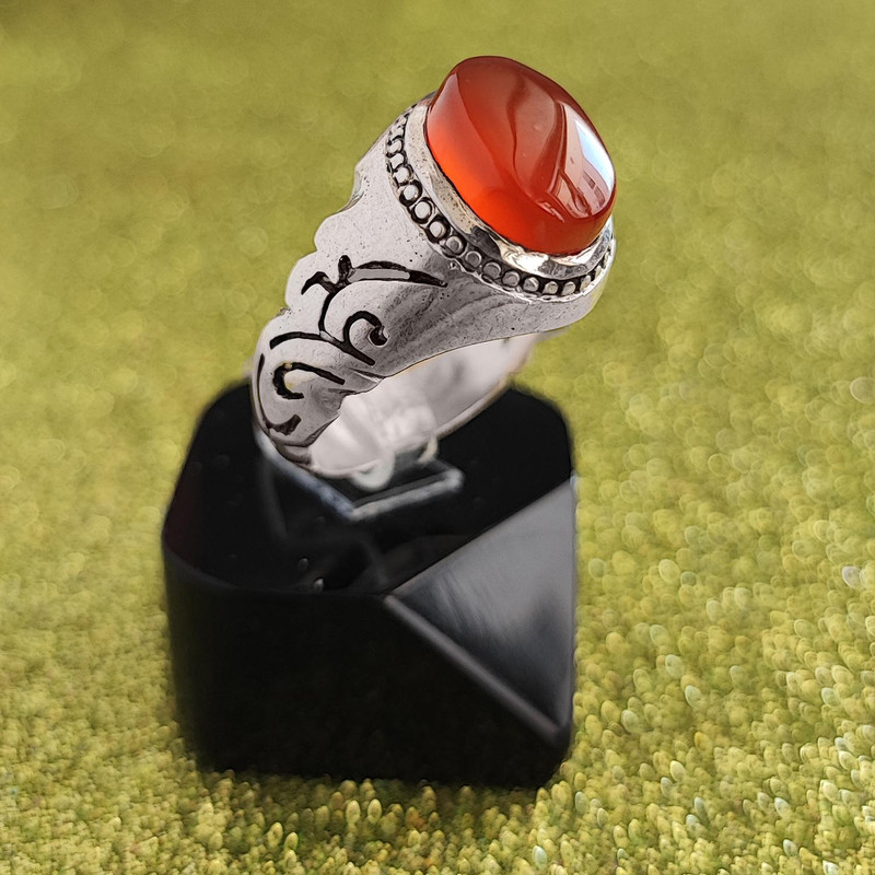 انگشتر نقره مردانه مدل عقیق یمنی MY1016 انگشتر نقره مردانه مدل عقیق یمنی MY1016