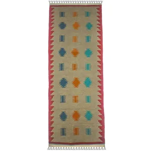 گلیم دستبافت کناره طول دو متر کد G444