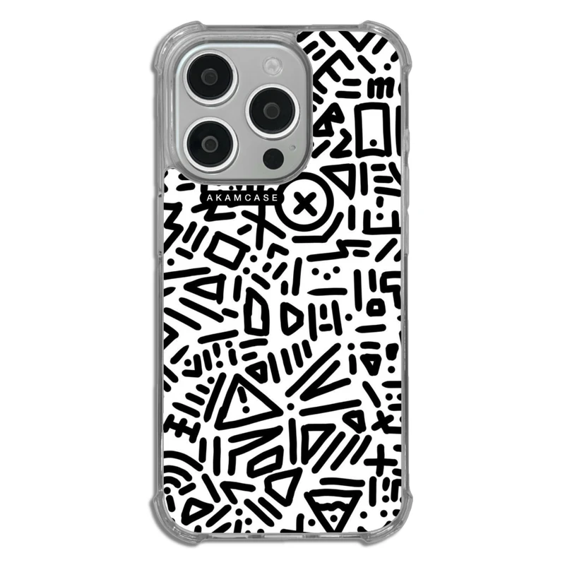 کاور آکام مدل AMC-WTA15PRO-DOODLE14 مناسب برای گوشی موبایل اپل iPhone 15 Pro