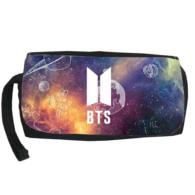 کیف لوازم آرایش دخترانه طرح BTS بی تی اس Lb5