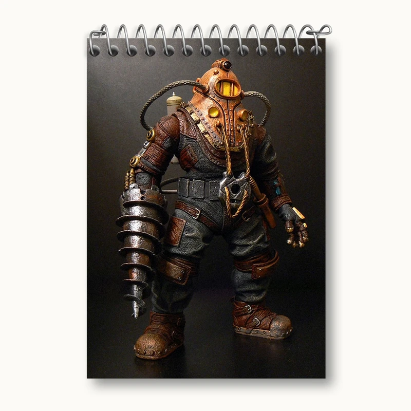 دفتر یادداشت 50 برگ خندالو مدل بازی بایوشاک (Bioshock) کد 31325