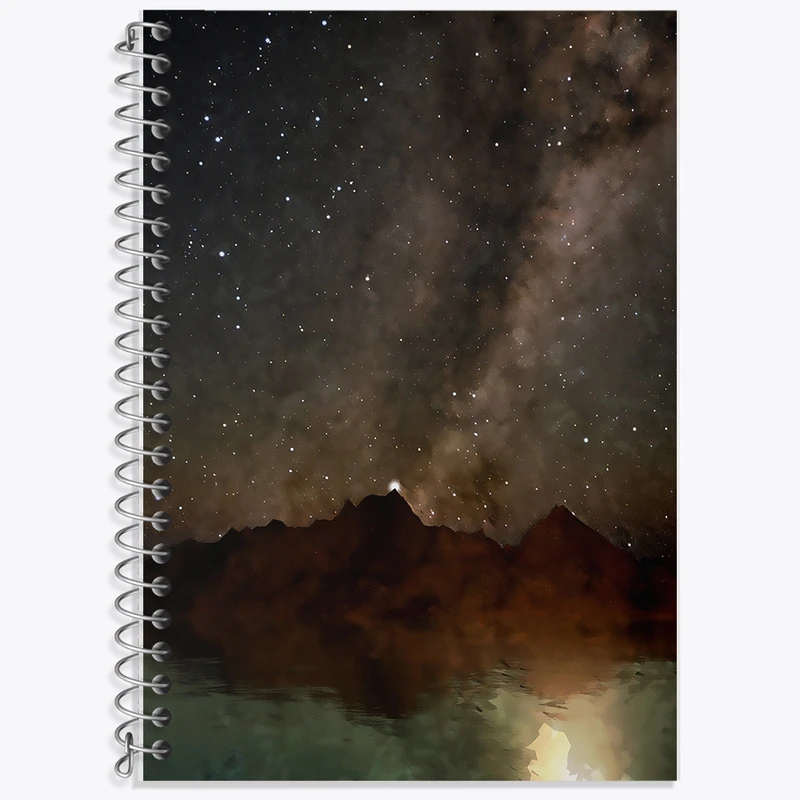 دفتر لغت 50 برگ خندالو طرح آسمان شب کد F1182