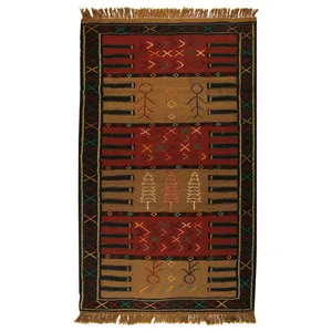 گلیم دستبافت دو متری کد 990809