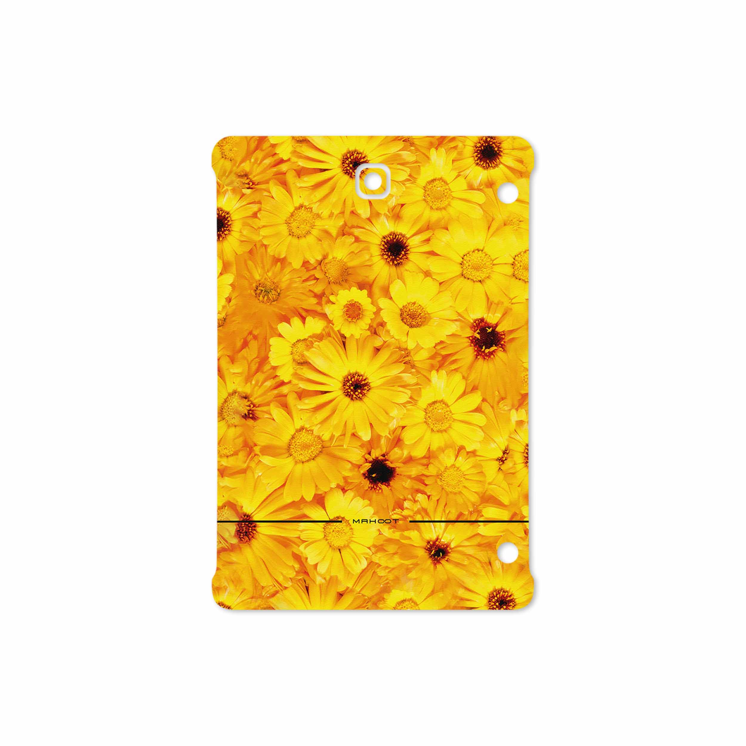 برچسب پوششی ماهوت مدل Yellow-Flower مناسب برای تبلت سامسونگ Galaxy Tab S2 8.0 2016 T719N