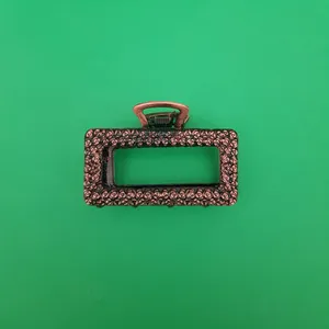 کلیپس مو زنانه مدل مستطیل گل رز