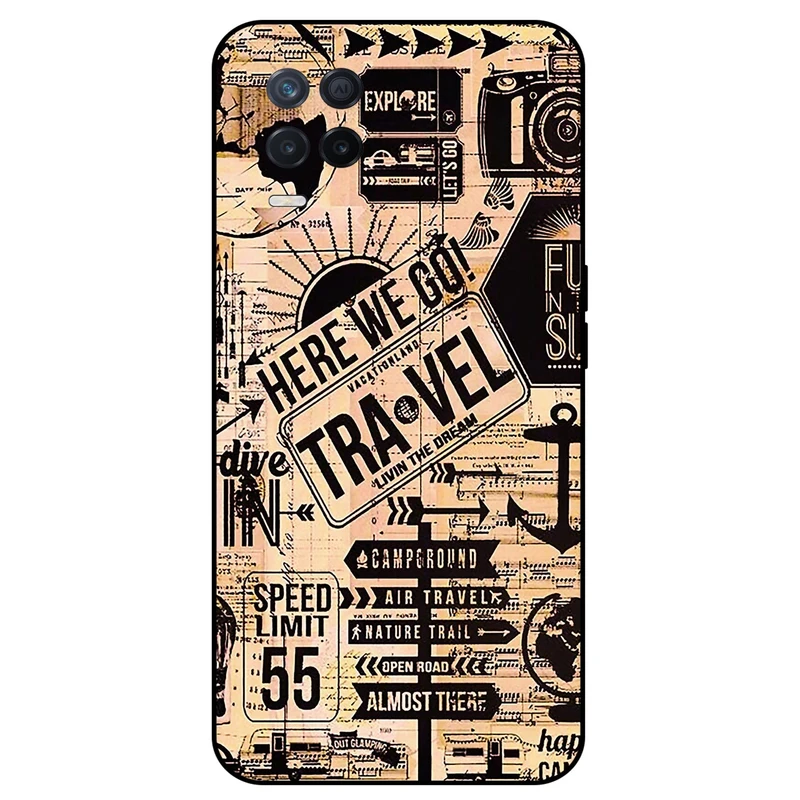 کاور مگافون طرح مسافرت مدل 8098 مناسب برای گوشی موبایل ریلمی 8 5G