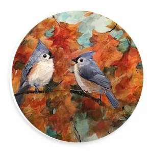  دیوارکوب طرح دو پرنده و شاخه پاییزی مدل wtb654