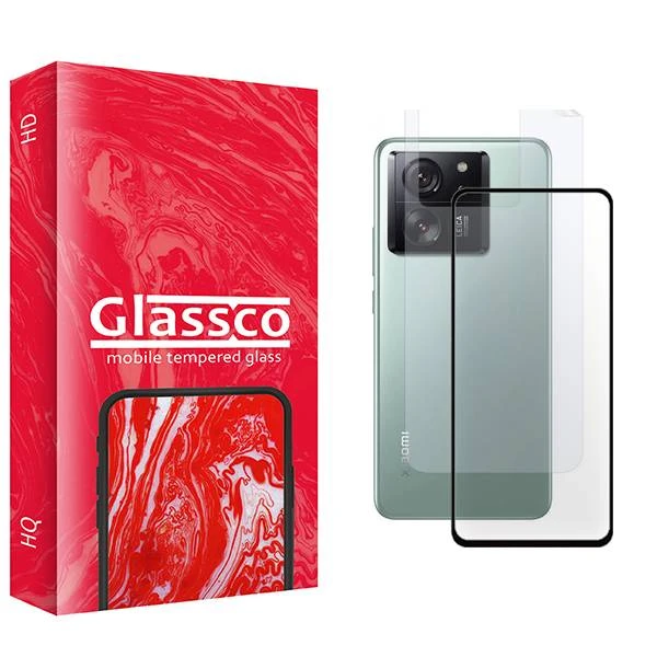 محافظ صفحه نمایش شیشه ای گلس کو مدل CGo1 مناسب برای گوشی موبایل شیائومی 13T  به همراه محافظ پشت گوشی