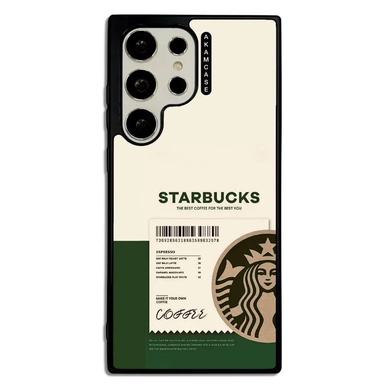 کاور آکام مدل AMC-WSGS23U-STARBUCKS-43 مناسب برای گوشی موبایل سامسونگ Galaxy S23 Ultra