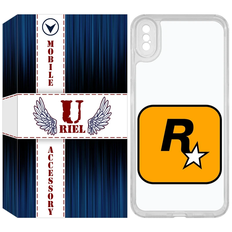 کاور یوریل مدل Clear کد 54 طرح راک استار مناسب برای گوشی موبایل اپل iPhone XS Max