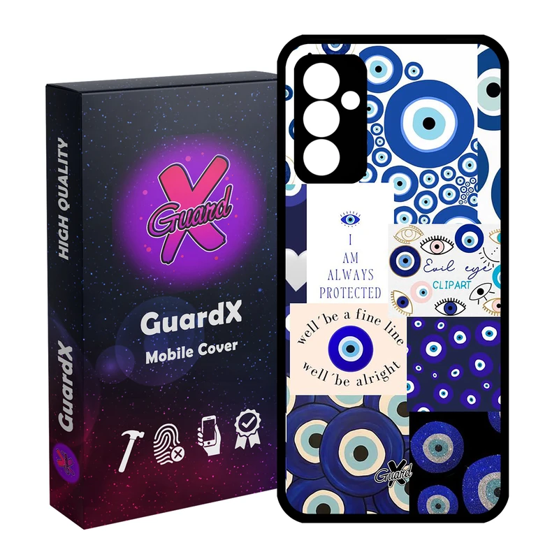 کاور گارد ایکس طرح چشم نظر مدل Glass10430 مناسب برای گوشی موبایل سامسونگ Galaxy A14 / A14 5G