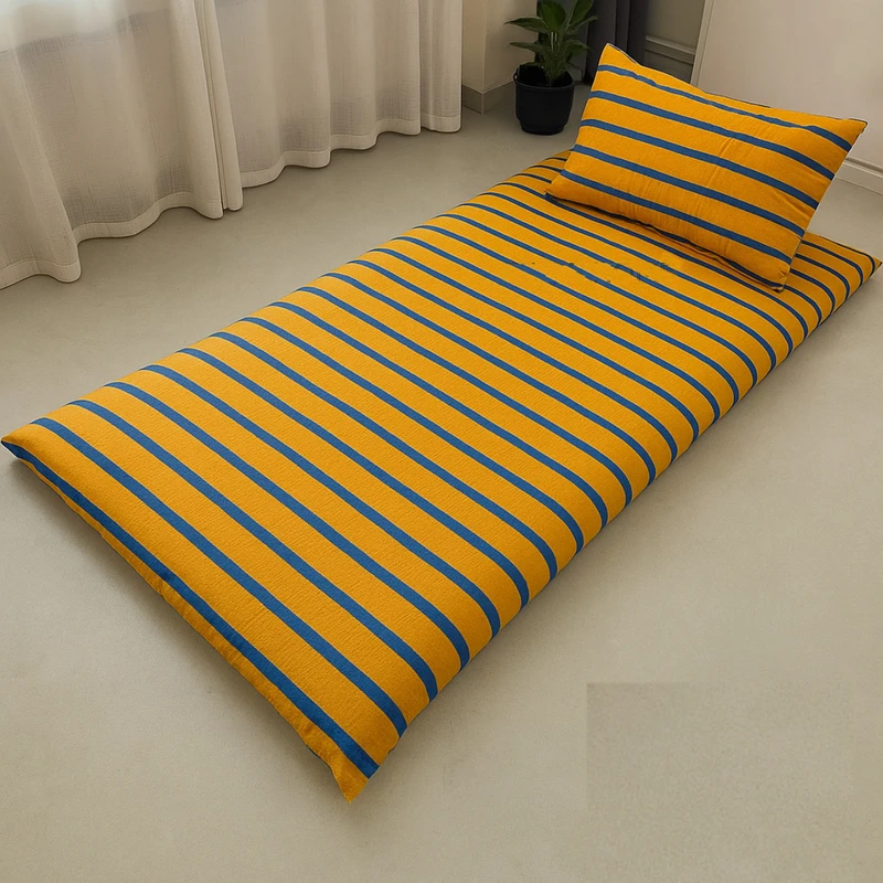 سرویس ملحفه یک نفره 2 تکه مدل راه راه