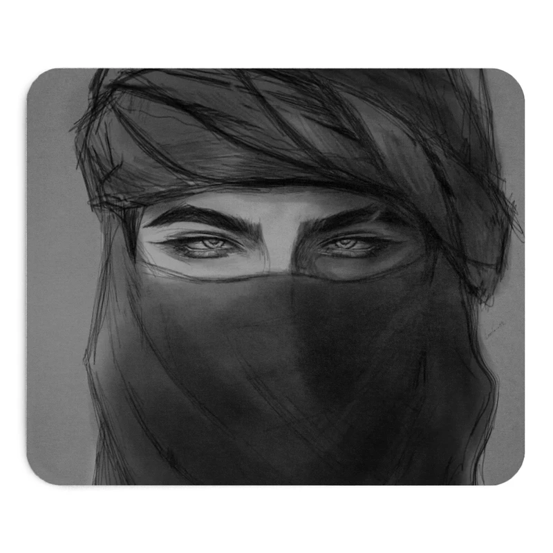 ماوس پد طرح چهره سایز 19x24 سانتی متر