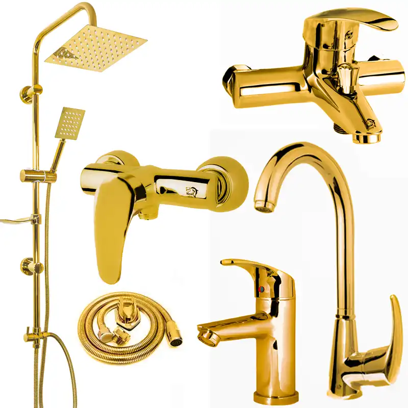 ست شیرآلات اندیکا مدل پریا رویال مجموعه 6 عددی