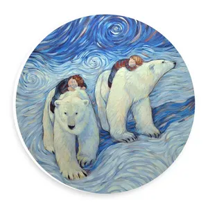  دیوارکوب طرح کودکان و خرس قطبی مدل wtb742