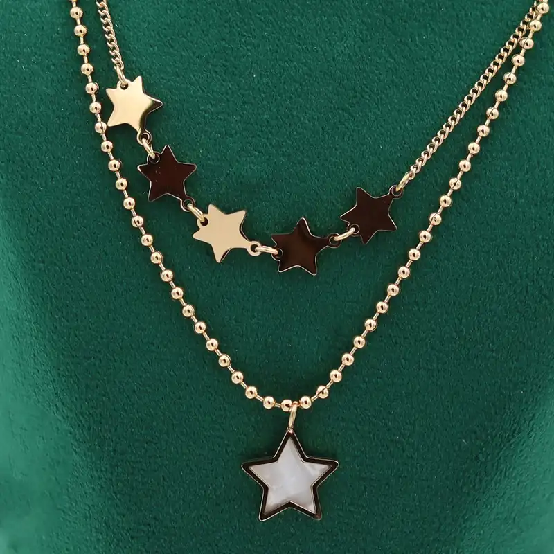 گردنبند زنانه مدل ستاره کد TP-209