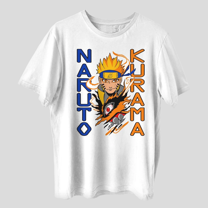 تی شرت آستین کوتاه مردانه مدل انیمه ای ناراتو anm405