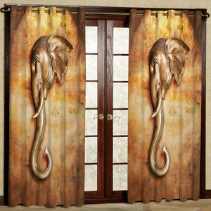 پرده مدل مجسمه هازان پانچی کد 2110 سایز 140x200 سانتی متر