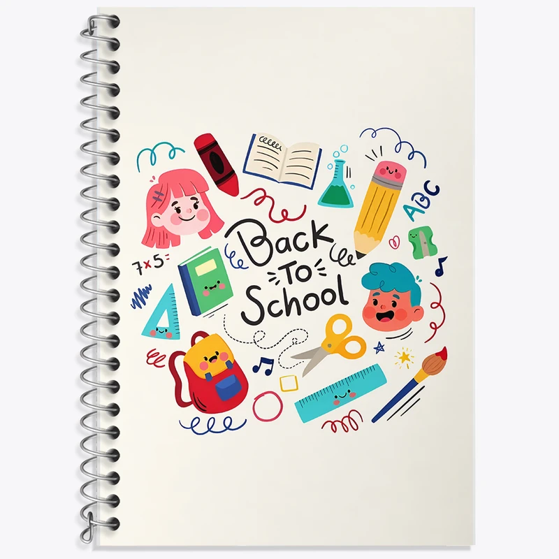 دفتر نت موسیقی 50 برگ خندالو طرح بازگشت به مدرسه کد F6126