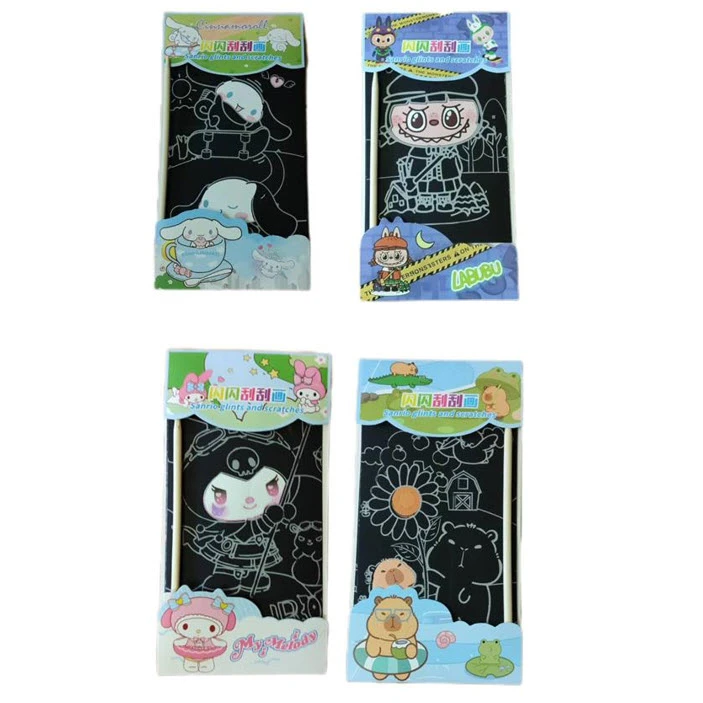 بازی آموزشی رنگ آمیزی مدل کارتونی مجموعه 4 عددی