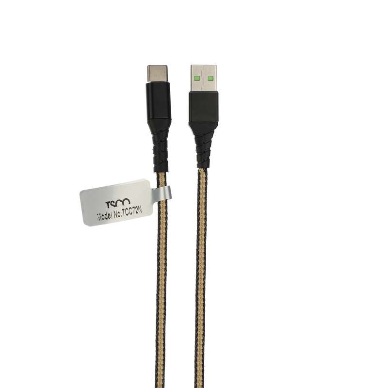 کابل شارژ USB به USB-C تسکو مدل TC C72N طول 1 متر 