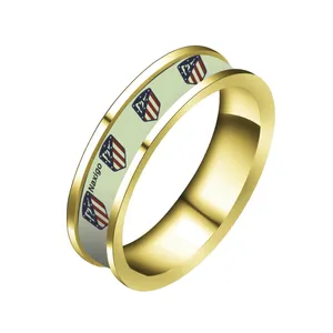 انگشتر ناکسیگو مدل شب تاب طرح اتلتیکو مادرید کد RT15249