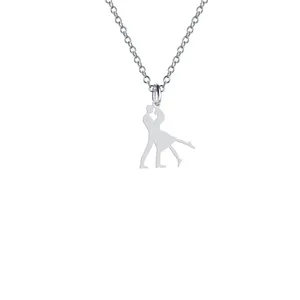 گردنبند نقره زنانه هایکا مدل دخترو پسر کد n.ha2-673