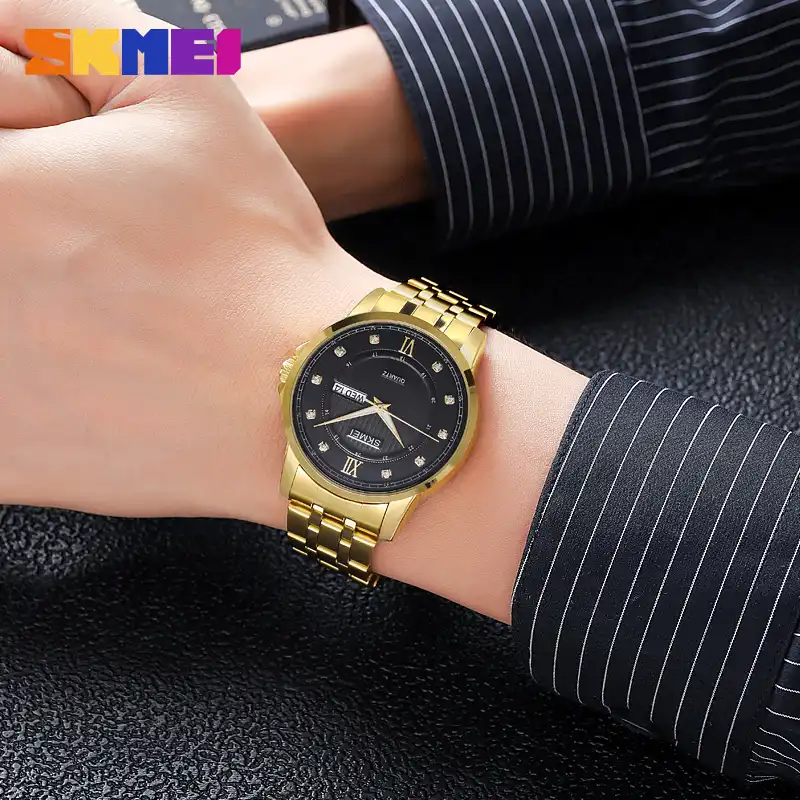 ست ساعت مچی عقربه ای زنانه ومردانه اسکمی مدل 2085-2084 GDBK