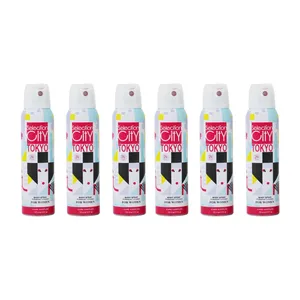 اسپری خوشبو کننده بدن زنانه سلکشن سیتی مدل tokyo حجم 150 میلی لیتر مجموعه 6 عددی