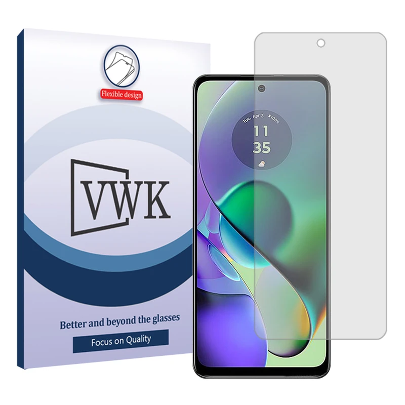 محافظ صفحه نمایش شفاف وی دبلیو کی مدل Tough مناسب برای گوشی موبایل موتورولا Moto G54