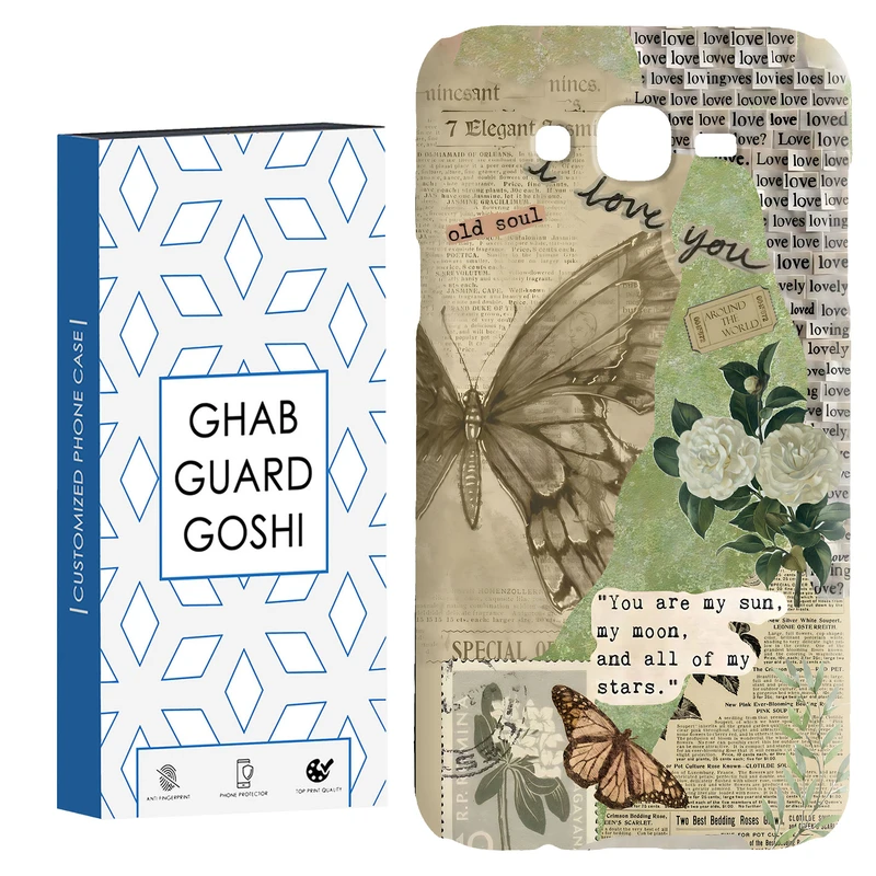 کاور قاب گارد گوشی طرح پروانه کد Dimo-162 مناسب برای گوشی موبایل سامسونگ Galaxy J7 2015 / J7 core / J700