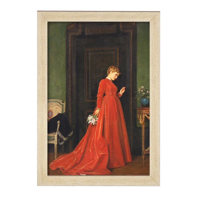 تابلو خندالو مدل نقاشی ضربه ملایم اثر آگوست تولموش کد F12288