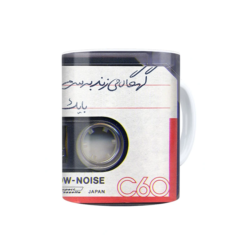 ماگ ترمه طراحان ایده مدل نوار خالی کاست کد trm064
