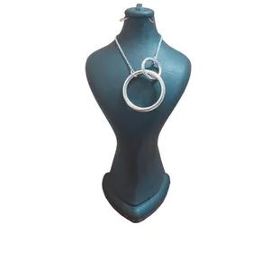 گردنبند زنانه مدل دو حلقه ای A