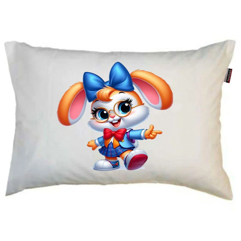 بالش کودک ناریکو مدل دخترانه طرح خرگوش بامزه و کیوت کد 01157