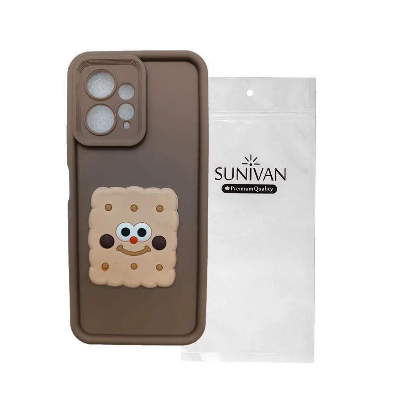 کاور سانیوان مدل SOLID طرح بیسکویتی مناسب برای گوشی موبایل شیائومی NOTE 12 4G