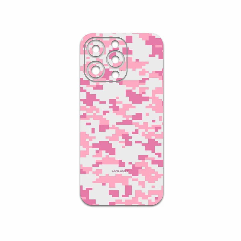 برچسب پوششی ماهوت مدل Army-Pink-pixel مناسب برای گوشی موبایل اپل iphone 13 Pro