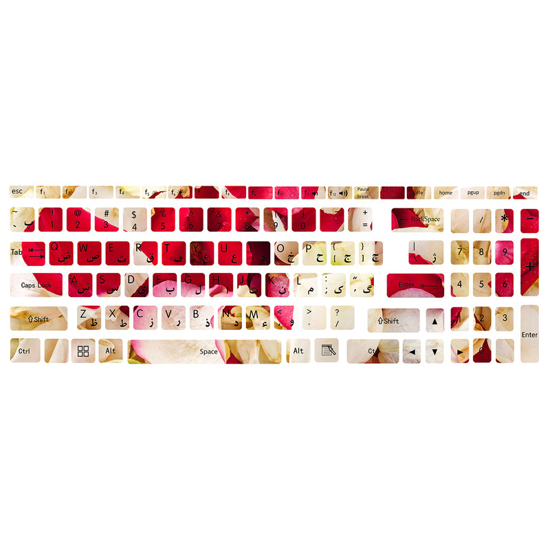 برچسب حروف فارسی کیبورد کد G-13