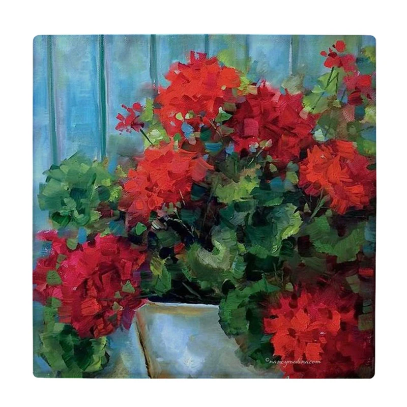 زیر لیوانی طرح گلدان شمعدانی کد    3853523_1897